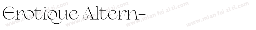 Erotique Altern字体转换